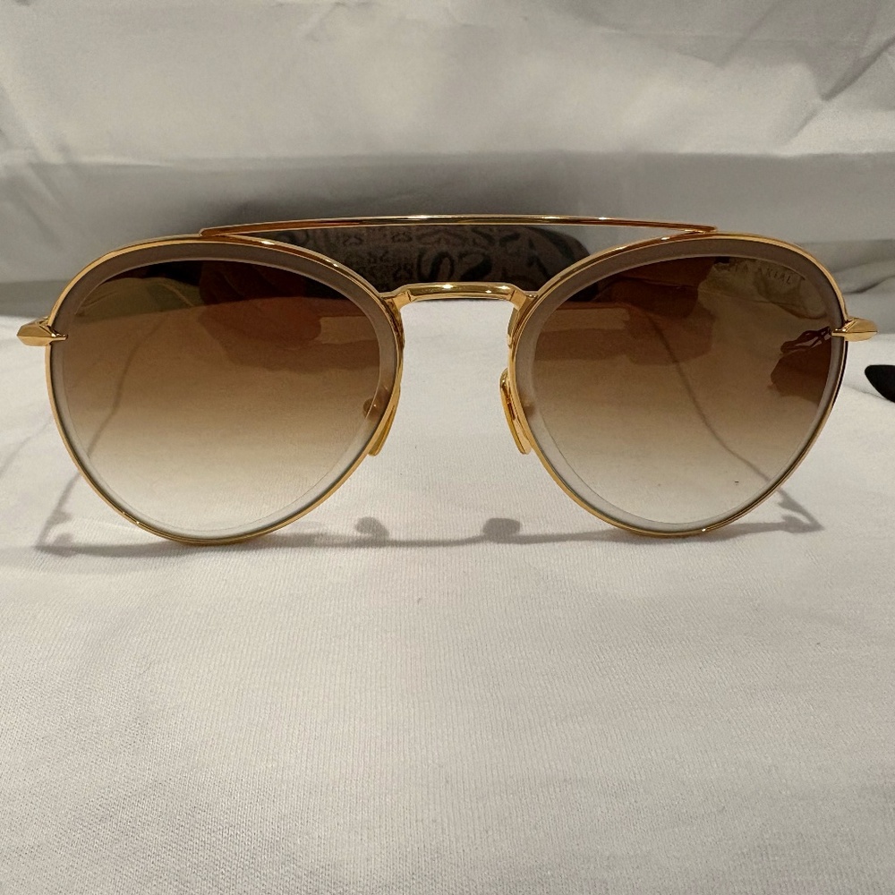 NEW! DITA AXIAL DTS502-03-GLD YELLOW GOLD W/BROWN/PINK GRADIENT LENS 100% AUTH.